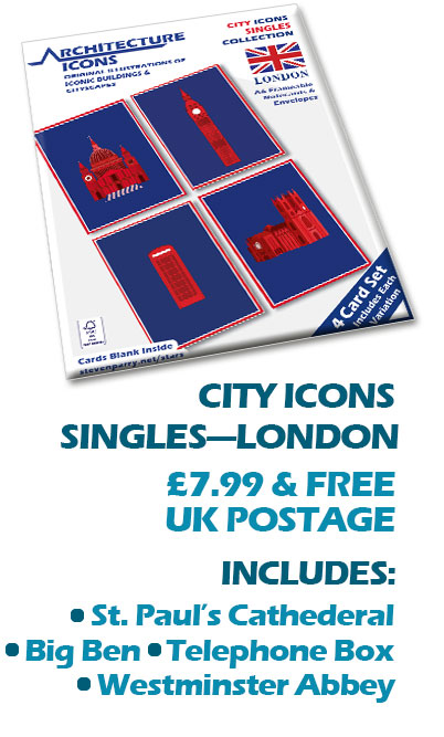 Single - London 4 Card Set